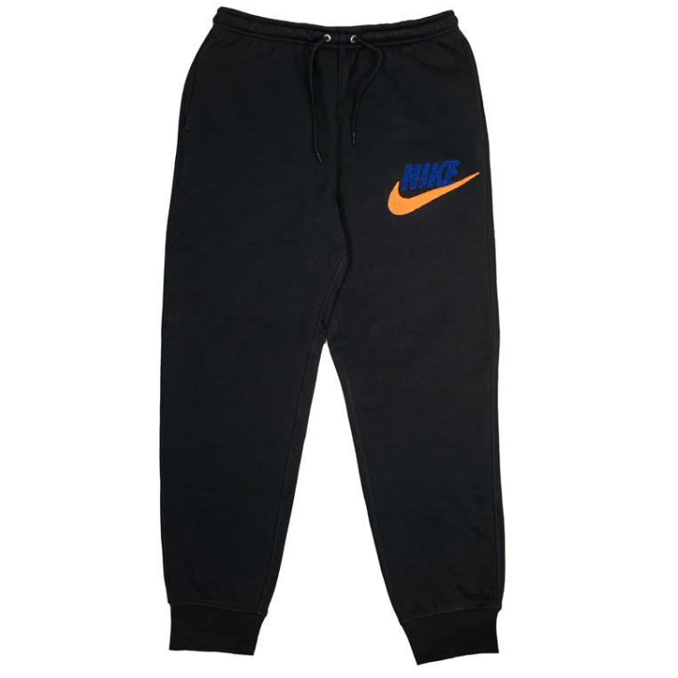 Nike Men`s Club Fleece Joggers Black/safety Orange FN3094-010 i