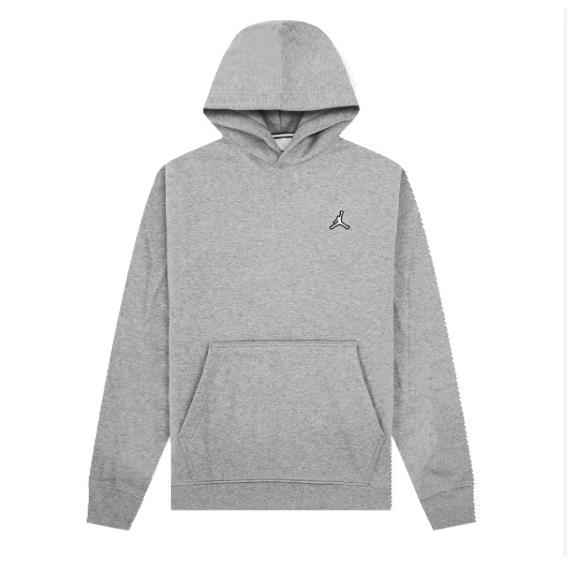 Nike Men`s Air Jordan Essentials Fleece Hoodie Carbon Heather/white DQ7466-091 g