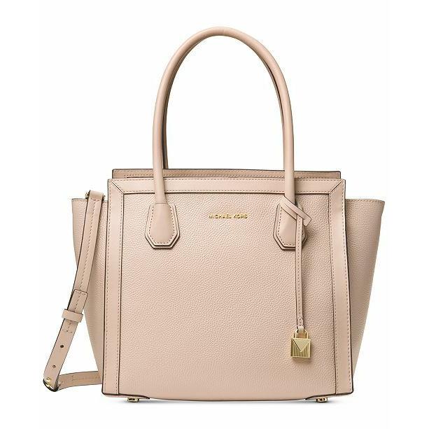 Michael Kors Women`s Mercer Studio Large East/west Tote Soft Pink - Exterior: Pink, Lining: Pink, Hardware: Gold, Pink