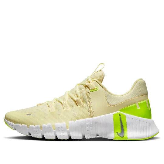 Nike Women`s Free Metcon 5 Citron Tint Volt Training Shoes DV3950-800 - Yellow