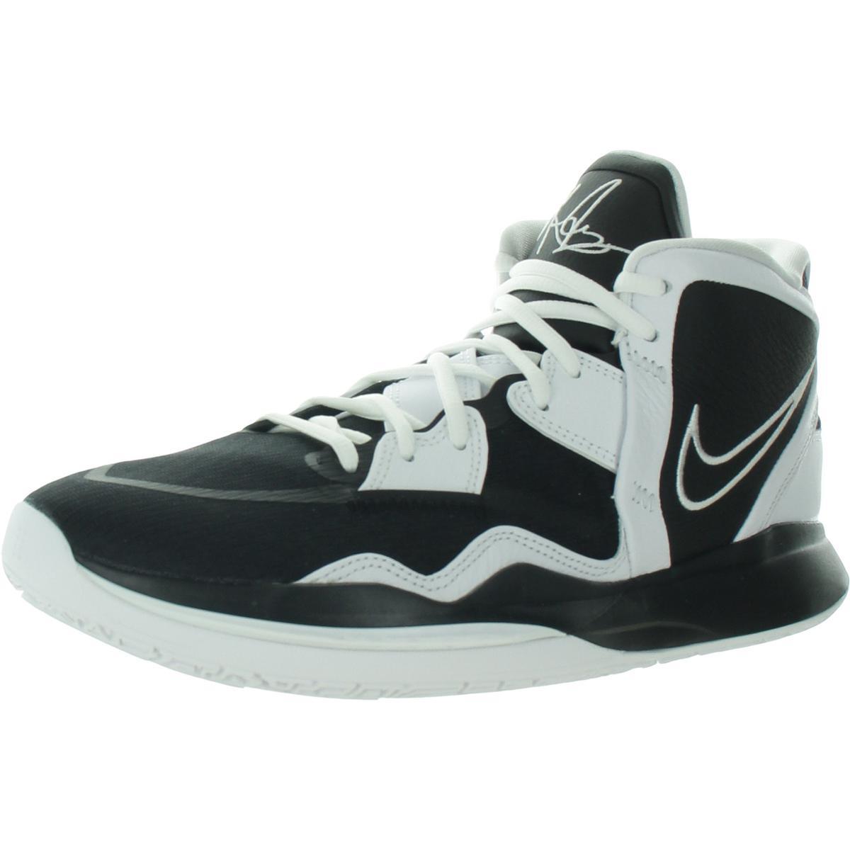 Nike Mens Kyrie Infinity TB Promo Leather Basketball Shoes Sneakers Bhfo 8739 - Black/White White