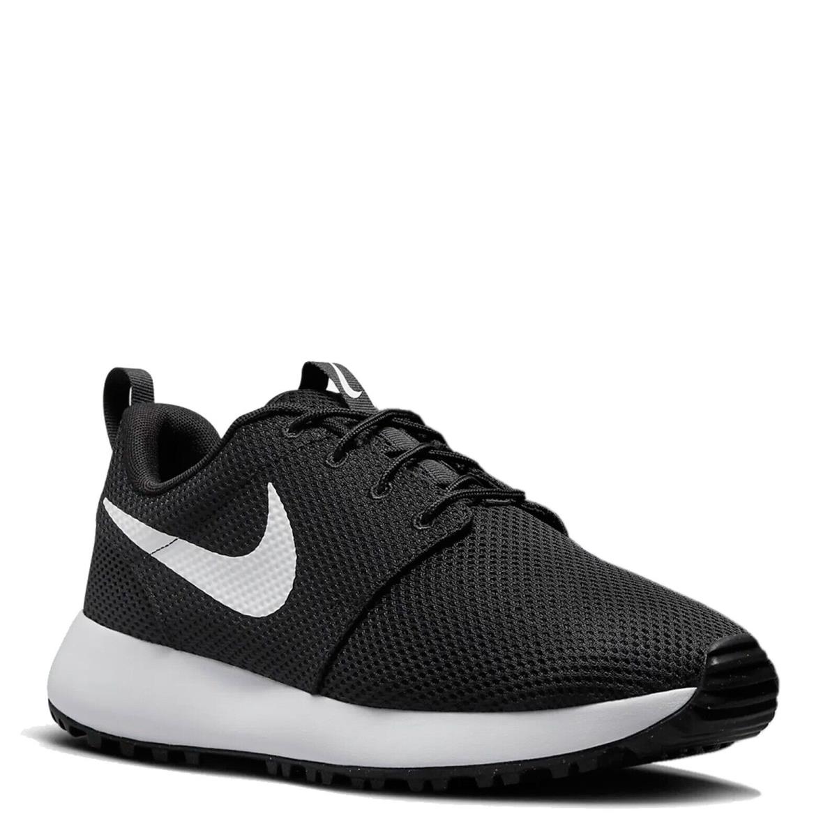 Men`s Nike Roshe G Next Nature Golf Shoe DV1202-010 Black/white Mesh - Black/White