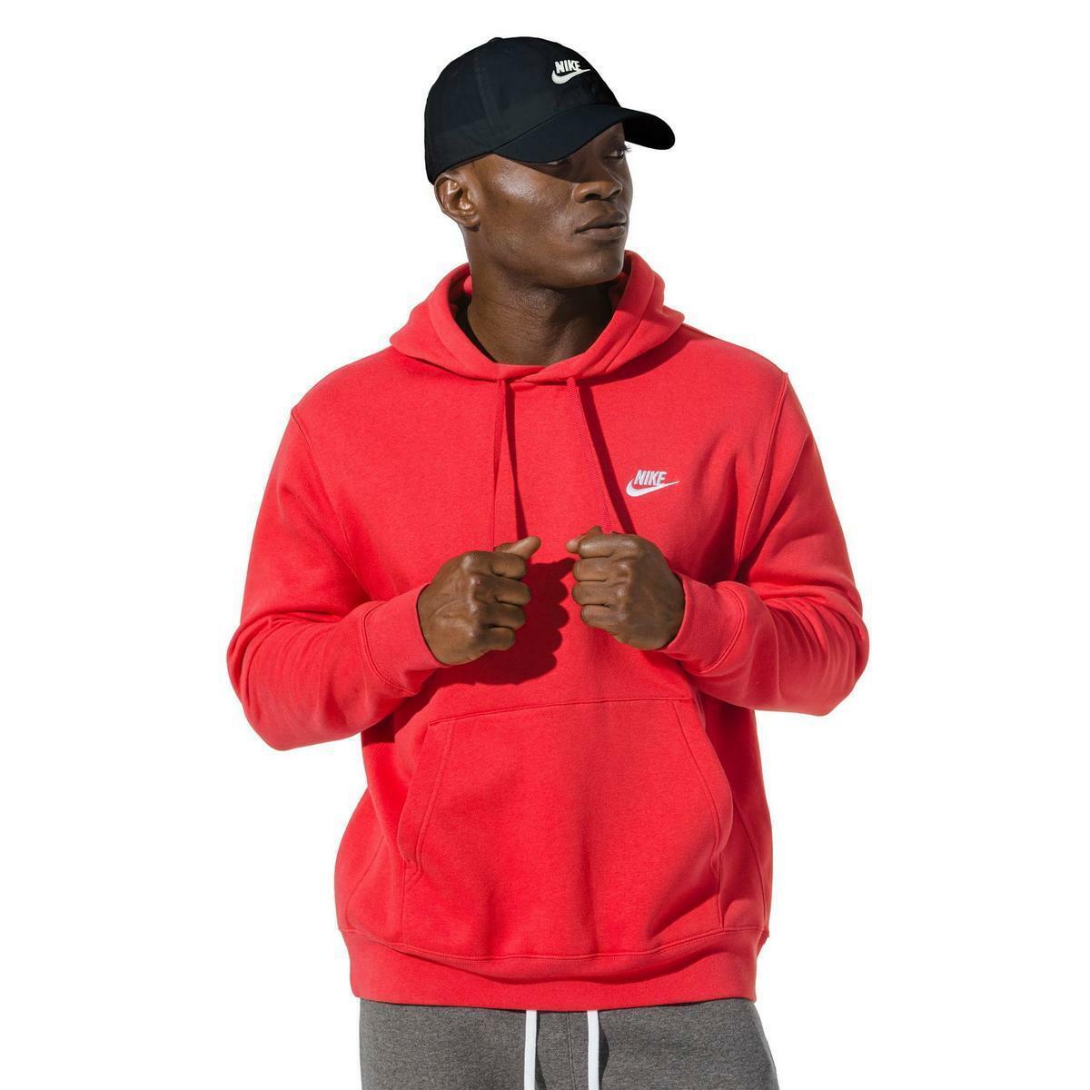 Men`s Nike Big Tall Fleece Training Hoodie Red Also in Regular Sizes