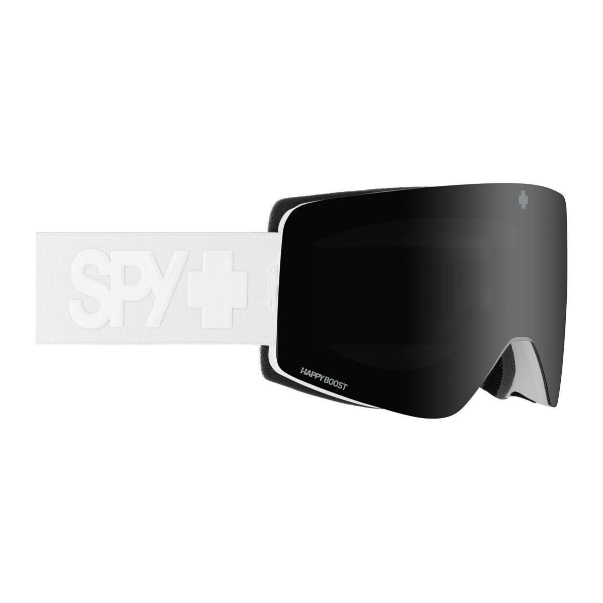 Spy Optics Marauder Elite Eco Matte White Snow Goggles - Happy Boost Black Mirror + HB LL Coral, Frame: Matte White, Lens: Happy Boost Black Mirror + HB LL Coral