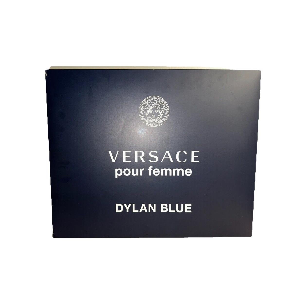 Versace Dylan Blue Pour Femme Eau de Parfum 3.4oz Gift Set w/ Black Backpack