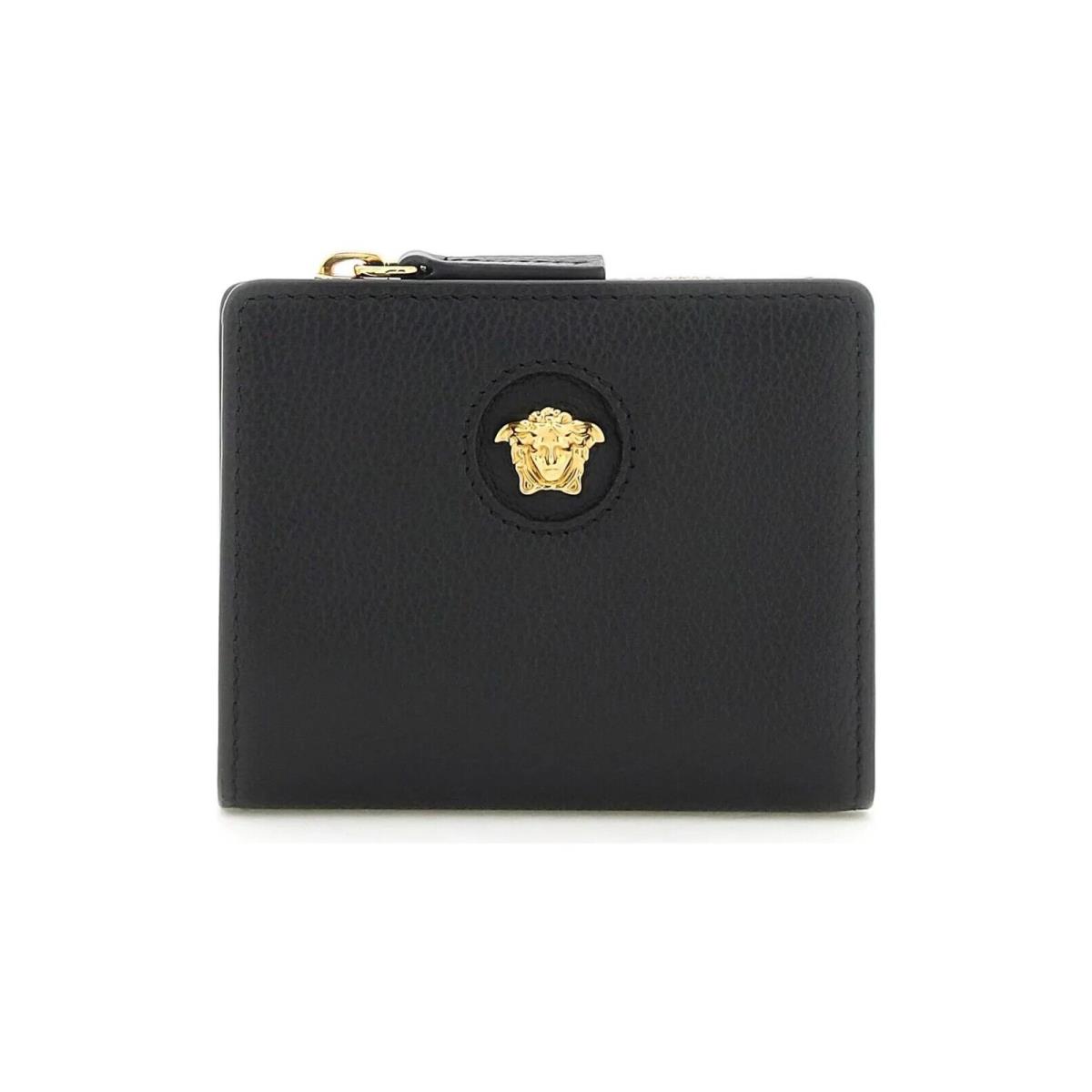 Versace Medusa Women`s Black Leather Wallet in Gift Box