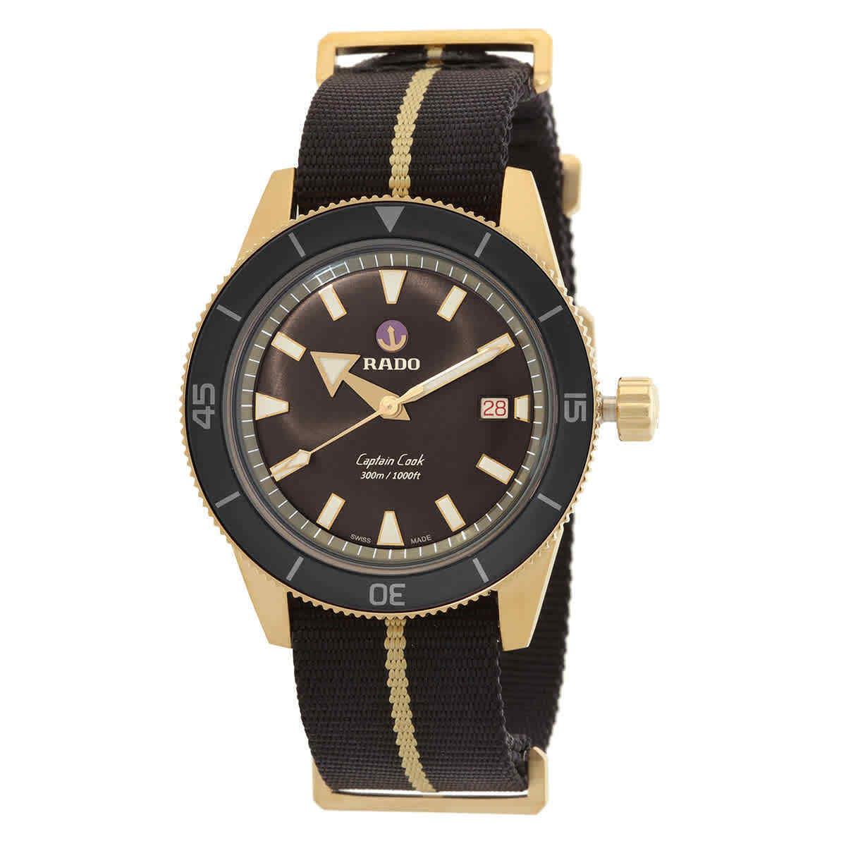 Rado Captain Cook Automatic Brown Dial Men`s Watch R32504307