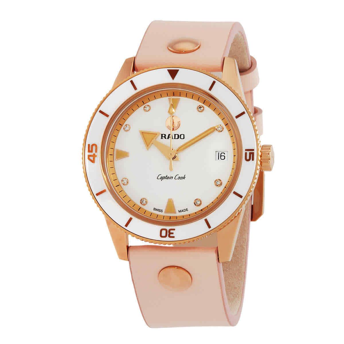 Rado Captain Cook Automatic Diamond White Dial Ladies Watch R32139708