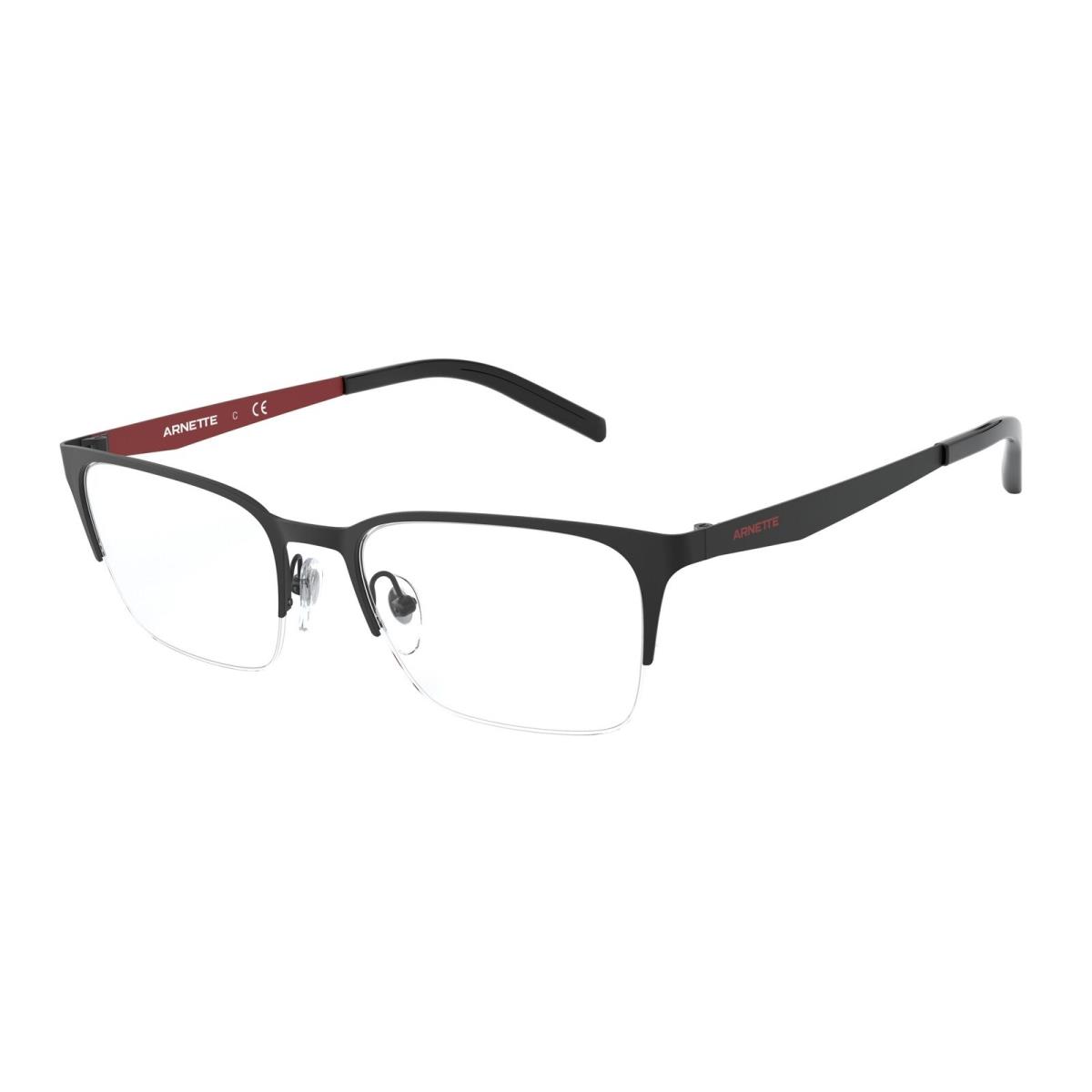 Arnette AN6126 723 Rectangle Matte Black Demo Lens 53 mm Men`s Eyeglasses