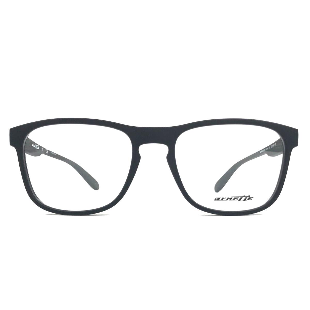 Arnette Eyeglasses Frames Noser Slide 7148 01 Matte Black Square 53-18-140