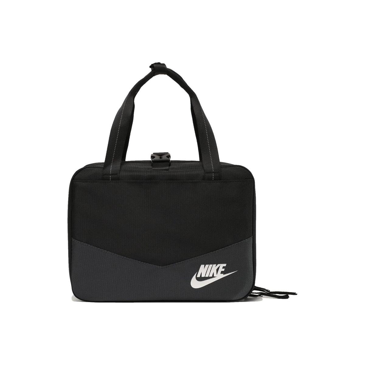 Nike Kids Black Futura Square Lunch Kids Coolers and Lunch Bags