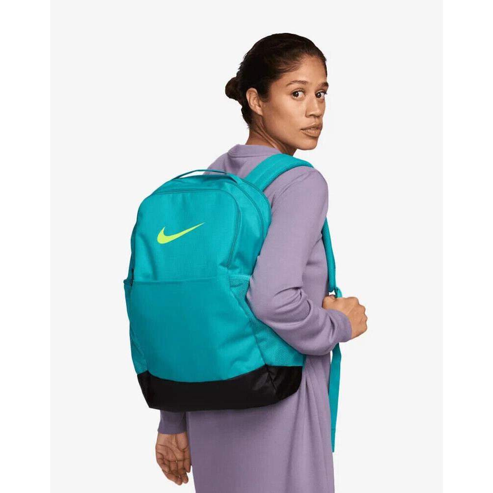 Unisex Nike Brasilia 9.5 Backpack School Bag Back Pack Teal Kids Girl DH7709-345