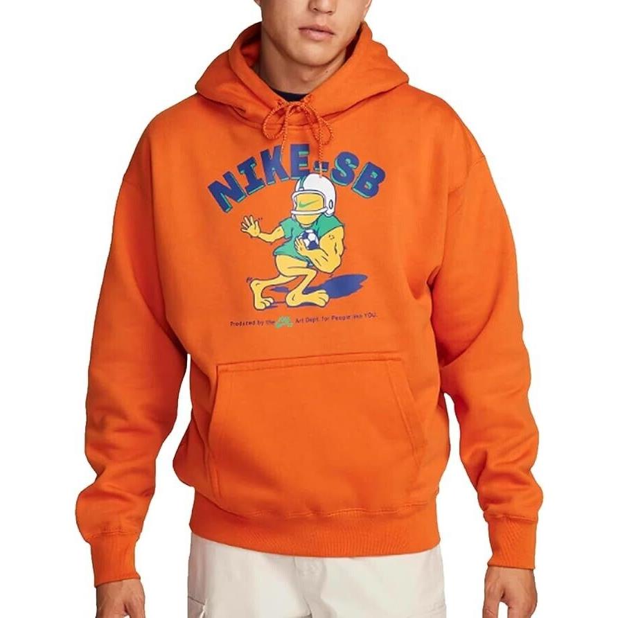 Retail Size Xxs Nike SB Fleece Skate Hoodie Campfire Orange FQ2196-893