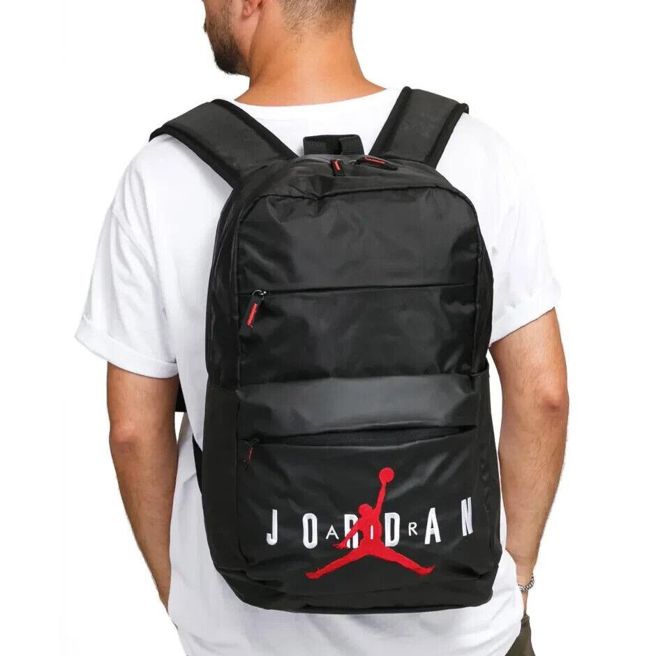 Nike Air Jordan Jumpman Pivot Backpack Black Red Sz Large Unisex Bag 9A0408 KK2