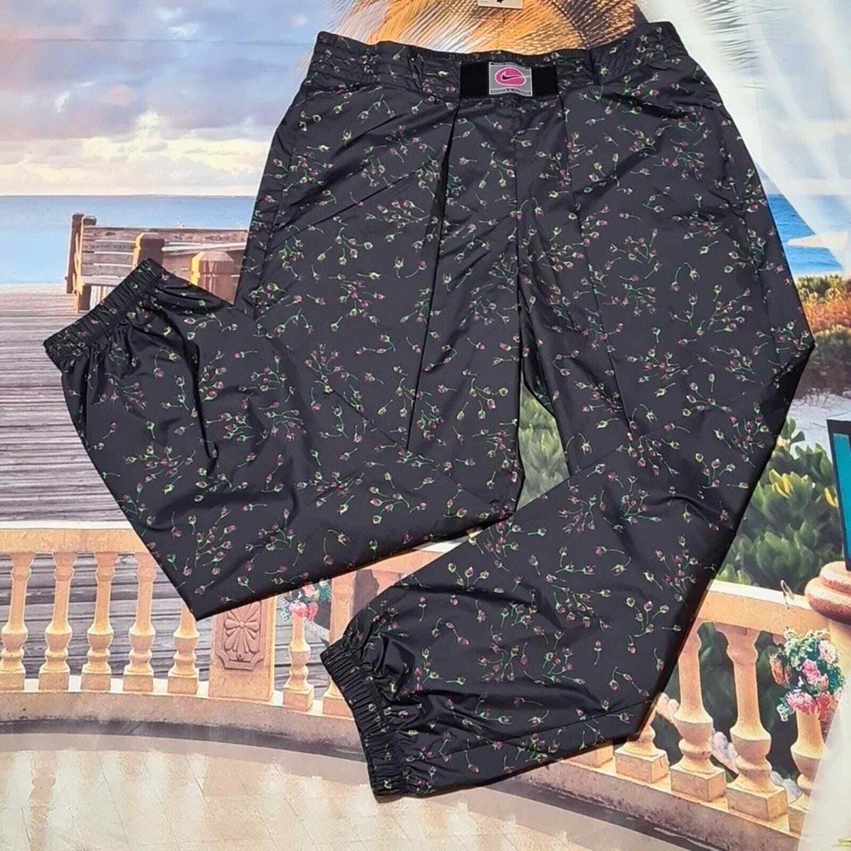 Nike Floral Windbreaker Pants Size Large