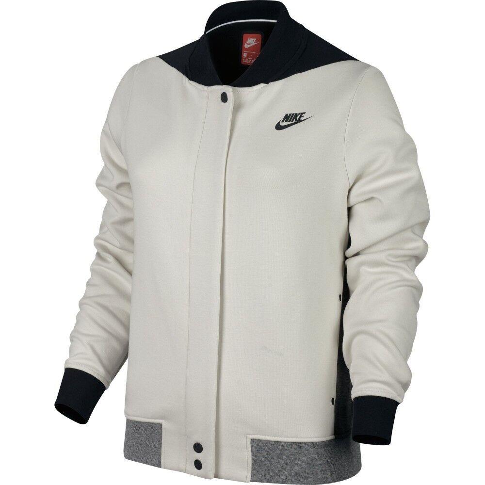 Nike Tech Fleece Destroyer Jacket 884427-072 Light Bone/grey Women s Large L