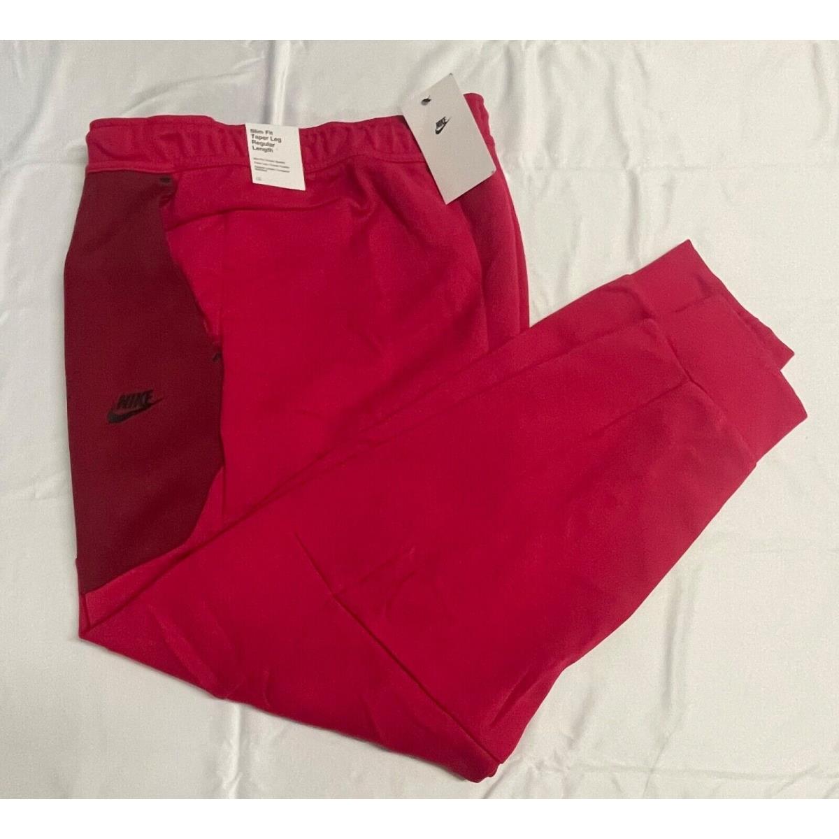 Nike Sportswear Tech Fleece Pants Berry Red SZ Xxl Men`s CU4495-643