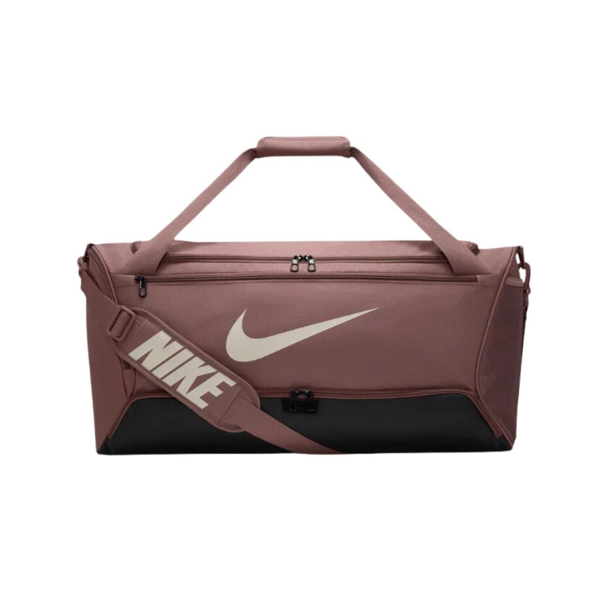 Nike Brasilia 9.5 Training Duffel Bag Medium 60l Unisex Style : Dh7710 - Smokey Mauve/Black/Light Orewood Brown