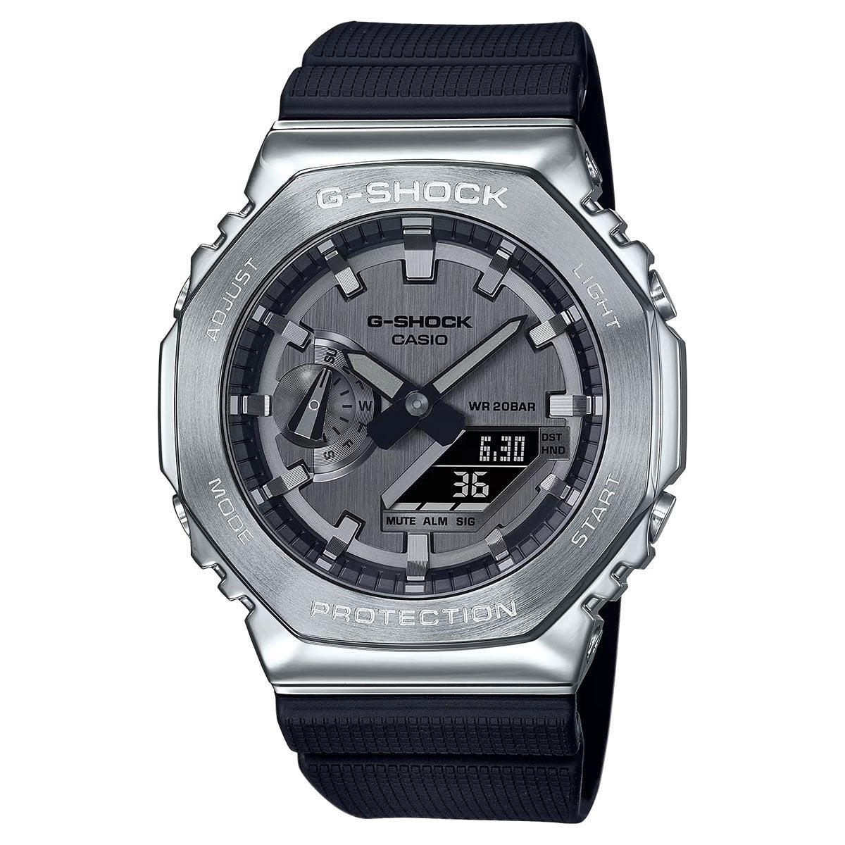 G-shock By Casio Men`s GM2100-1A Silver Analog-digital Watch Silver