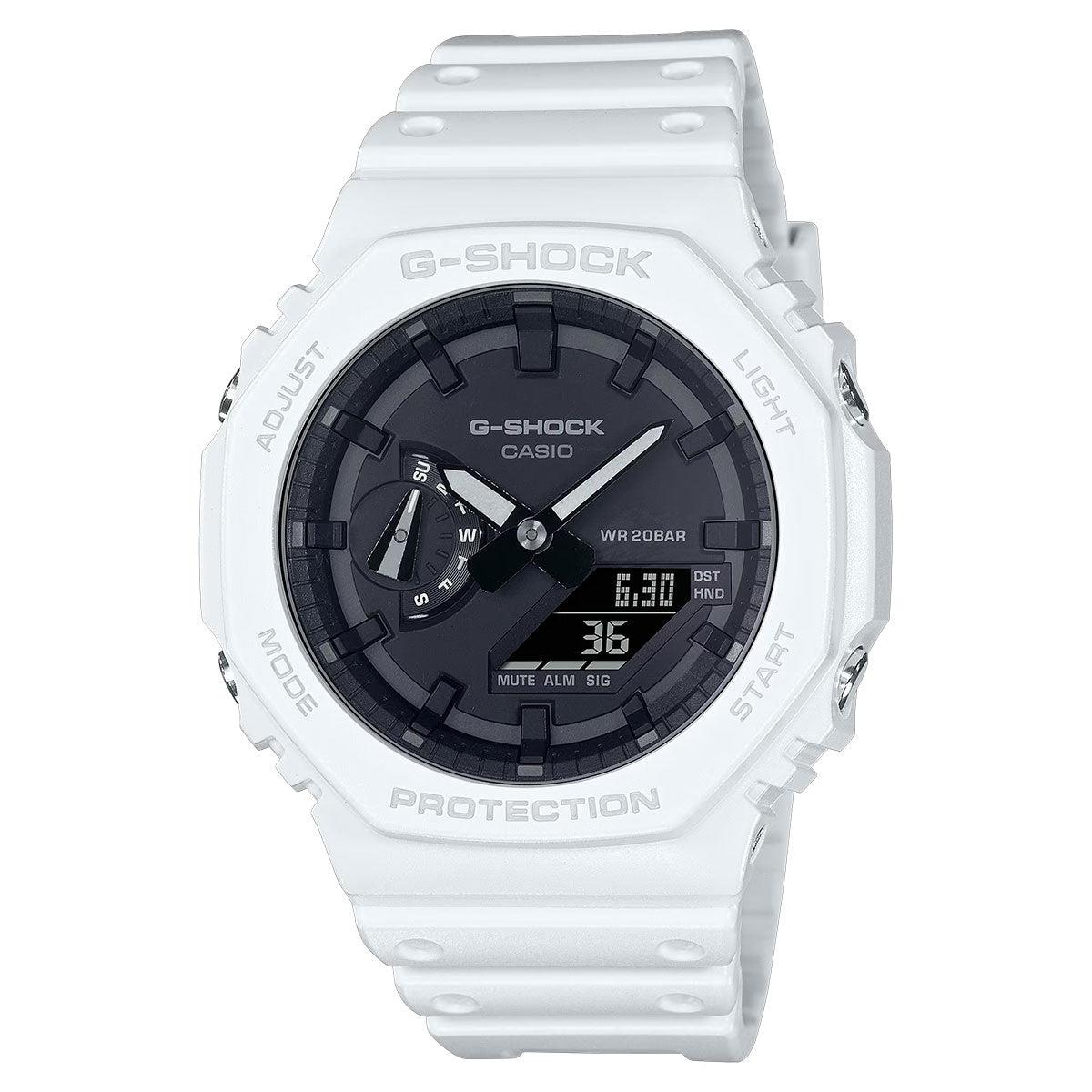 G-shock By Casio Men`s GA2100-7A Analog-digital Watch White/black