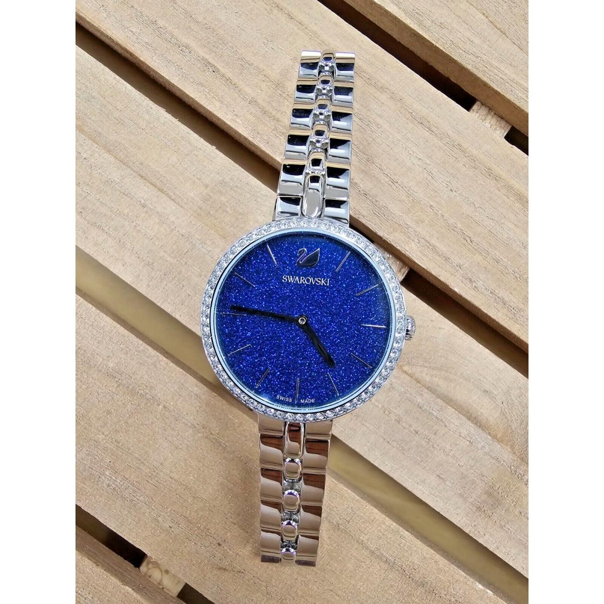 Swarovski Cosmopolitan S-steel 1 1/4 Blue Dial Women`s Watch 5517790