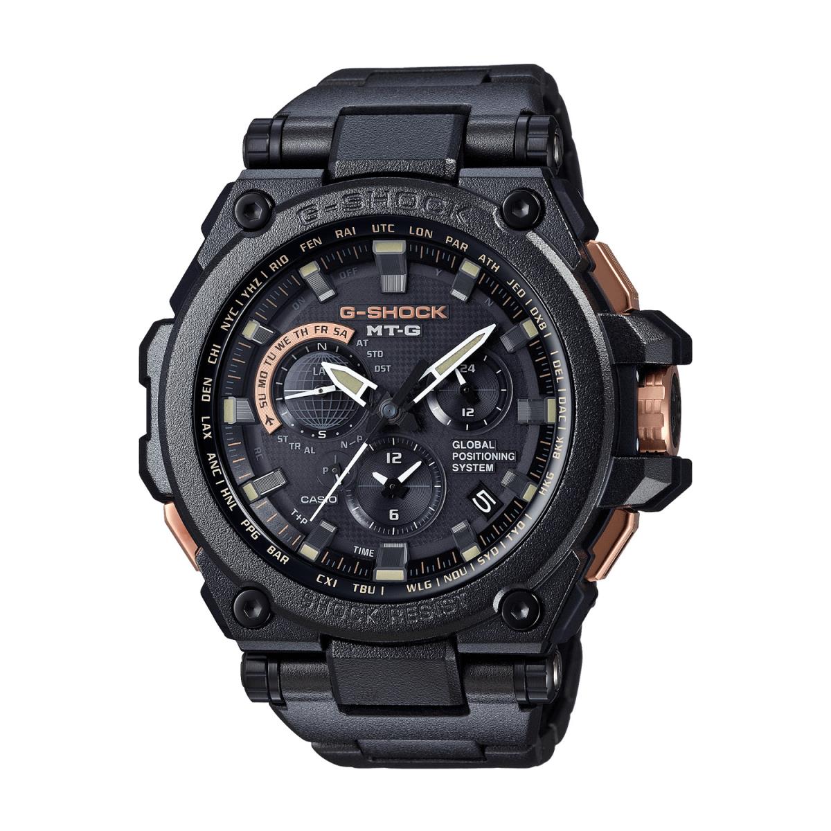 Casio G-shock MTGG1000RB-1A Twisted Metal Triple G Solar Watch