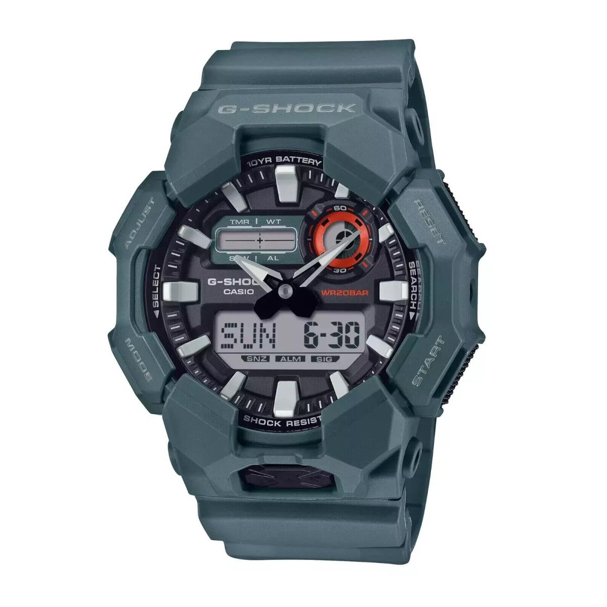 Rotary Casio G-shock GA010-2A Green-blue Analog-digital Quartz 10 Year Battery Watch