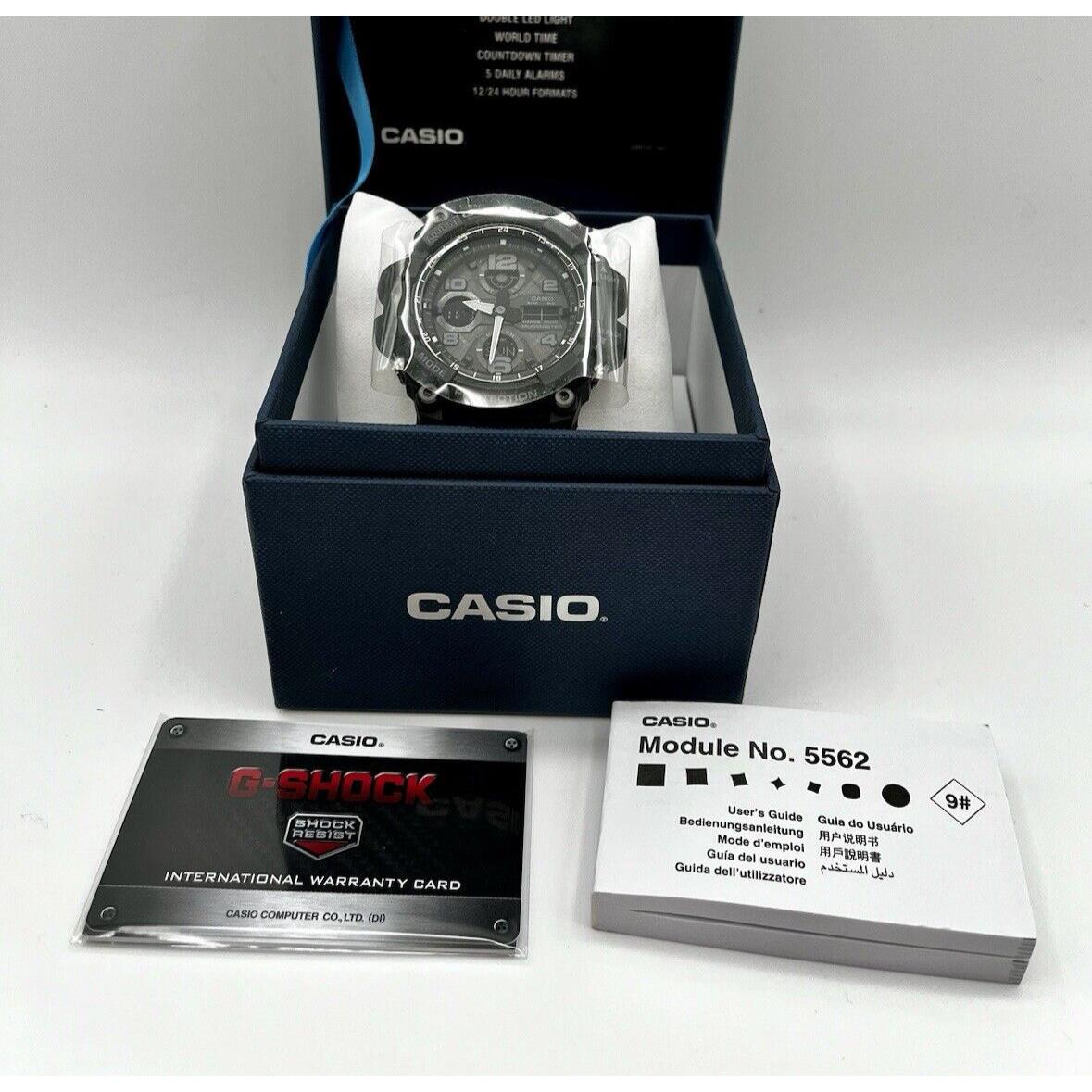 Casio G-shock-mud GSG-100-1A8 Tough Solar Men`s Sports Watch Black W/manual