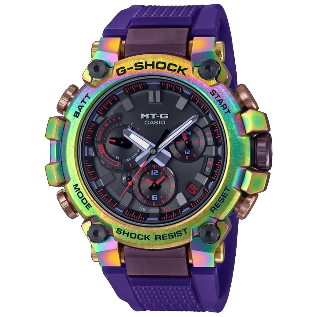 Casio G-shock Mt-g Rainbow Ion-plating Case Bluetooth MTG-3000PRB-1A