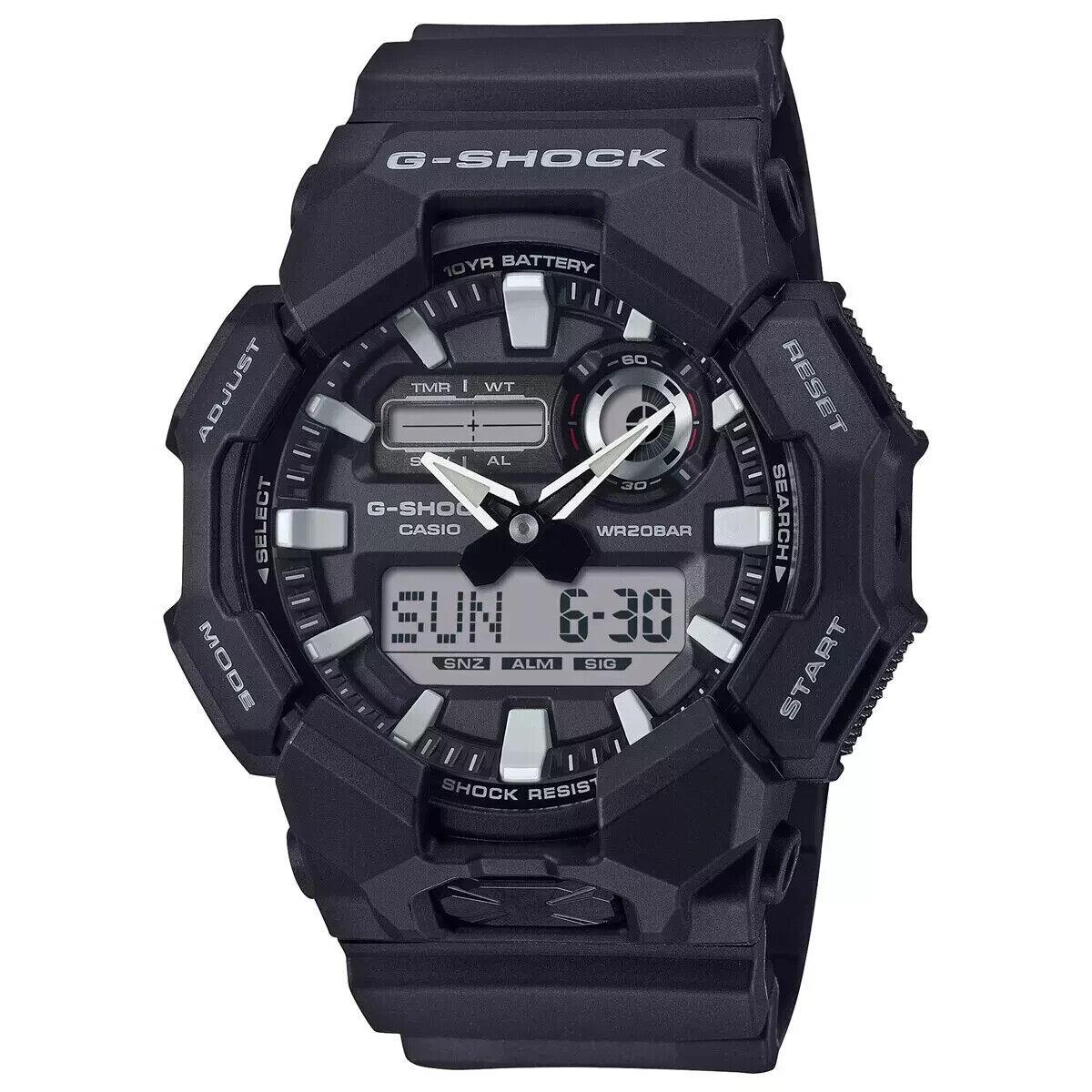 Casio G-shock GA010-1A Black Analog-digital Quartz 10 Year Battery Resin Watch