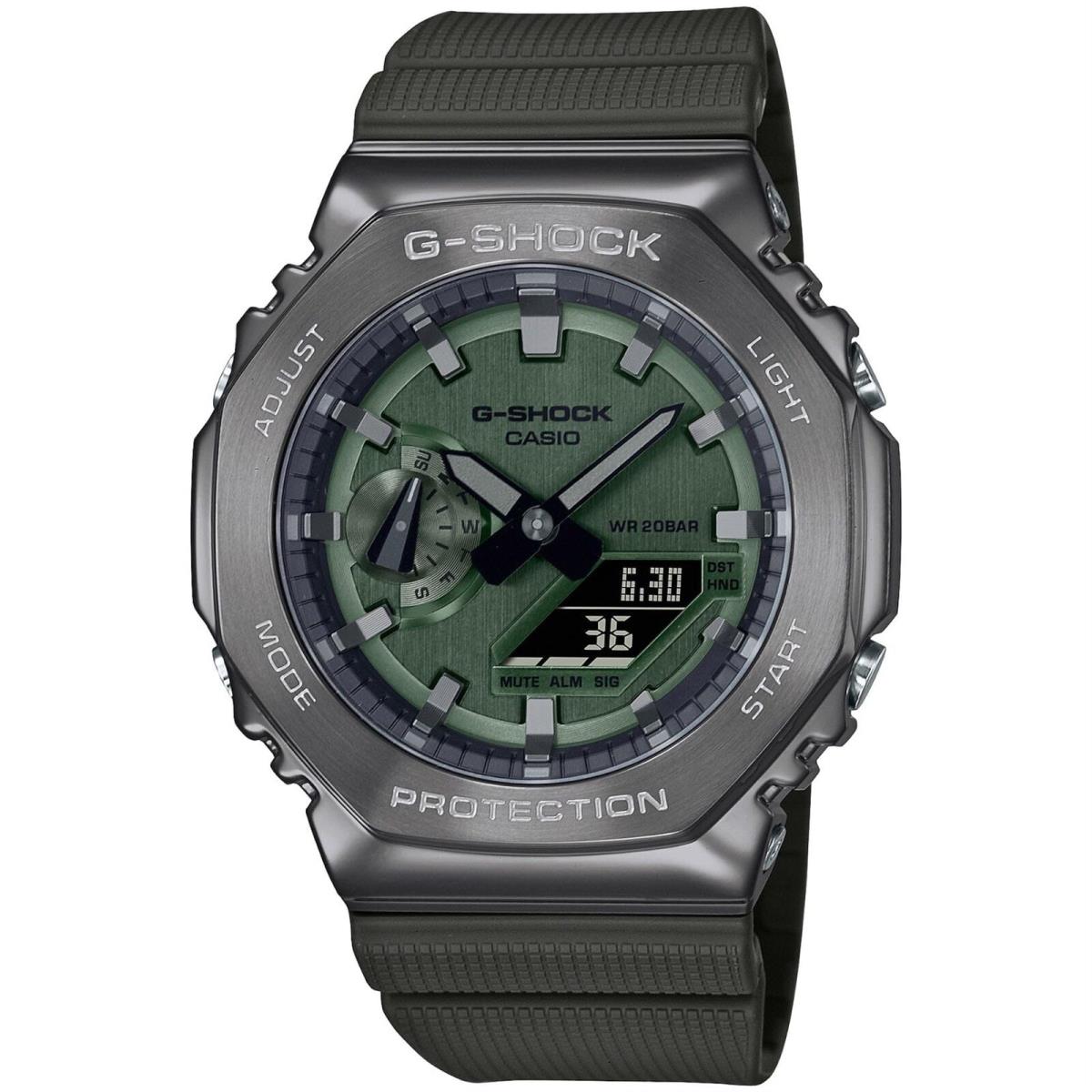 G-shock Casioak GM2100B Series 3A_Green/Black