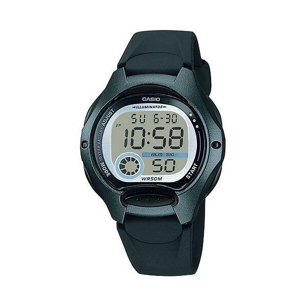 Casio Women 10 Years Battery Life Black Resin Band Sport Digital Watch LW-200-1B