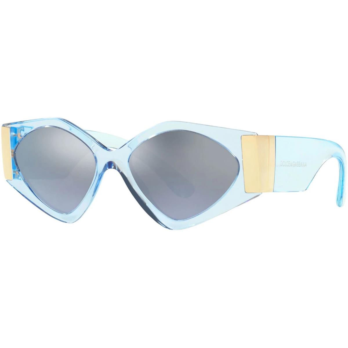 Dolce Gabbana DG4396 29557C Light Blue Grey Blue Silver Mirror 55-17-145