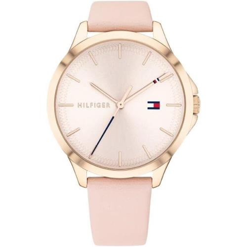 Tommy Hilfiger 1782090 Women`s Peyton Stainless Steel Leather Strap Watch Pink