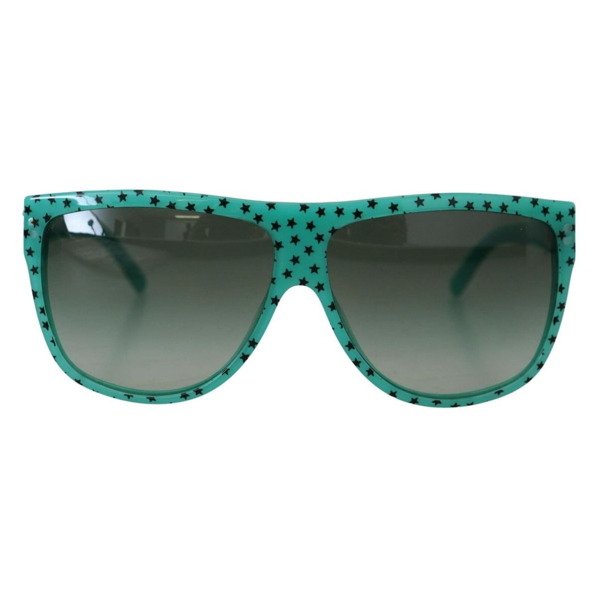 Dolce Gabbana Green DG4125 Stars Acetate Square Shades Sunglasses