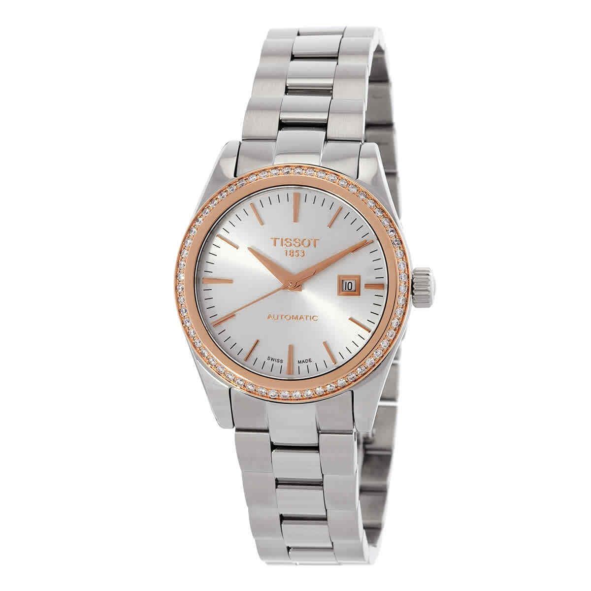 Tissot T-my Lady Automatic Diamond Silver Dial Watch T930.007.41.031.00