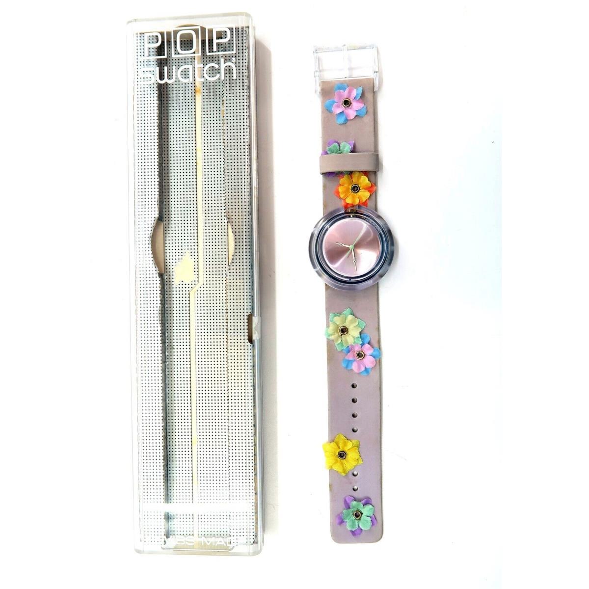 Swatch Pop Watch Champs DE Mai PMN112P with Case and Paperwork 2000 Nos