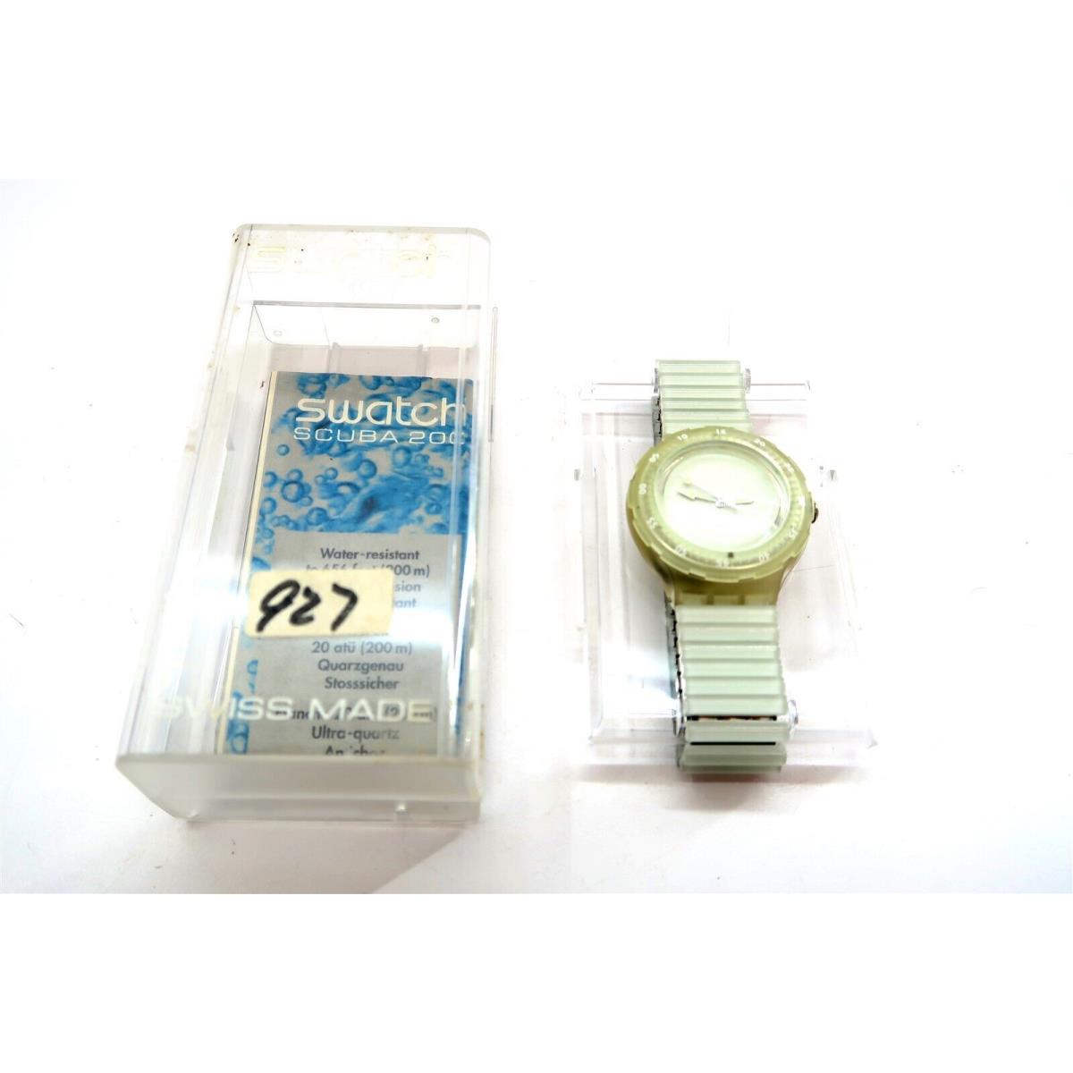 Swatch Scuba 200 Watch Luminous King OF Tides SDK129 w/ Case Papers 1997