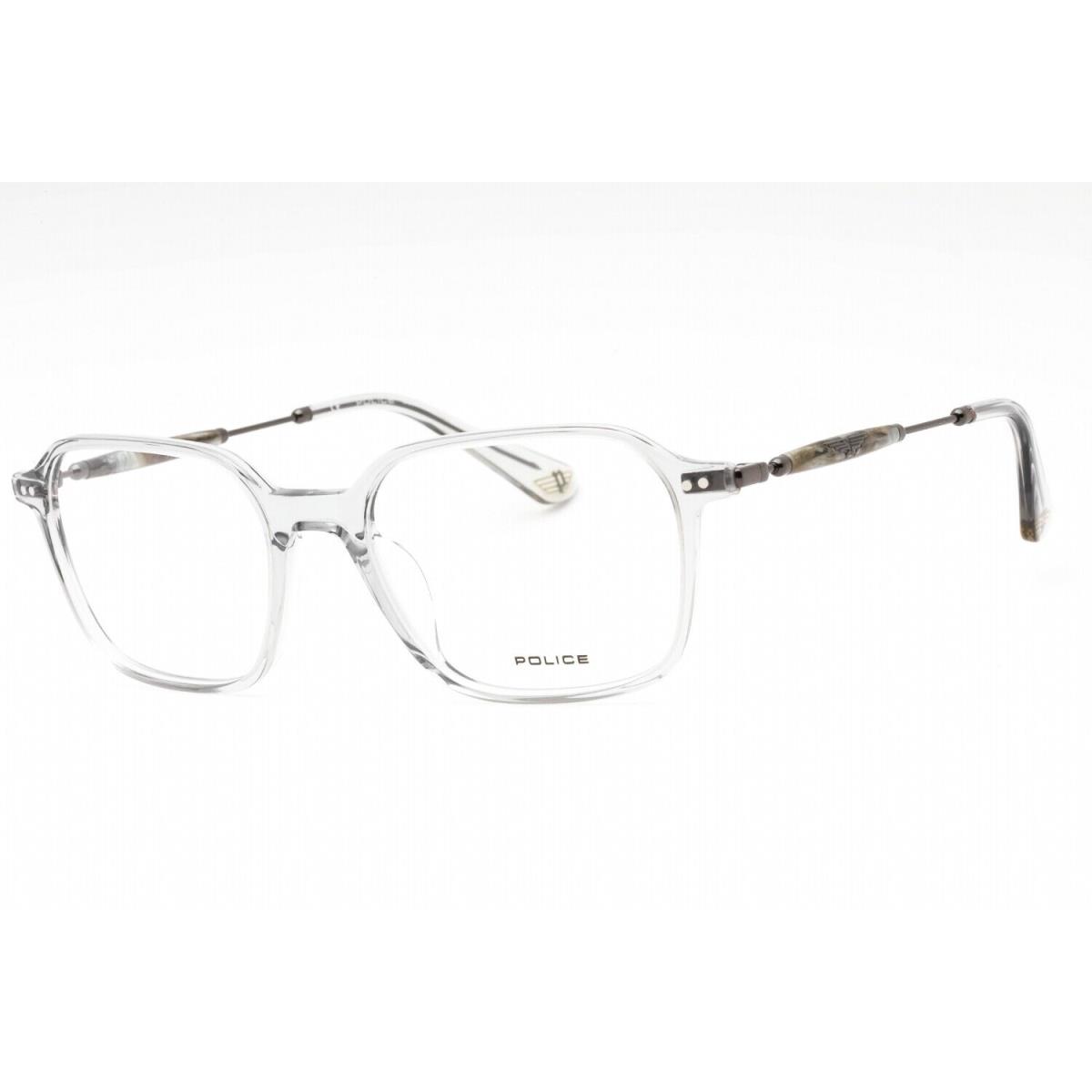 Police VPLE98M-06S8 Shiny Transparent Grey Eyeglasses