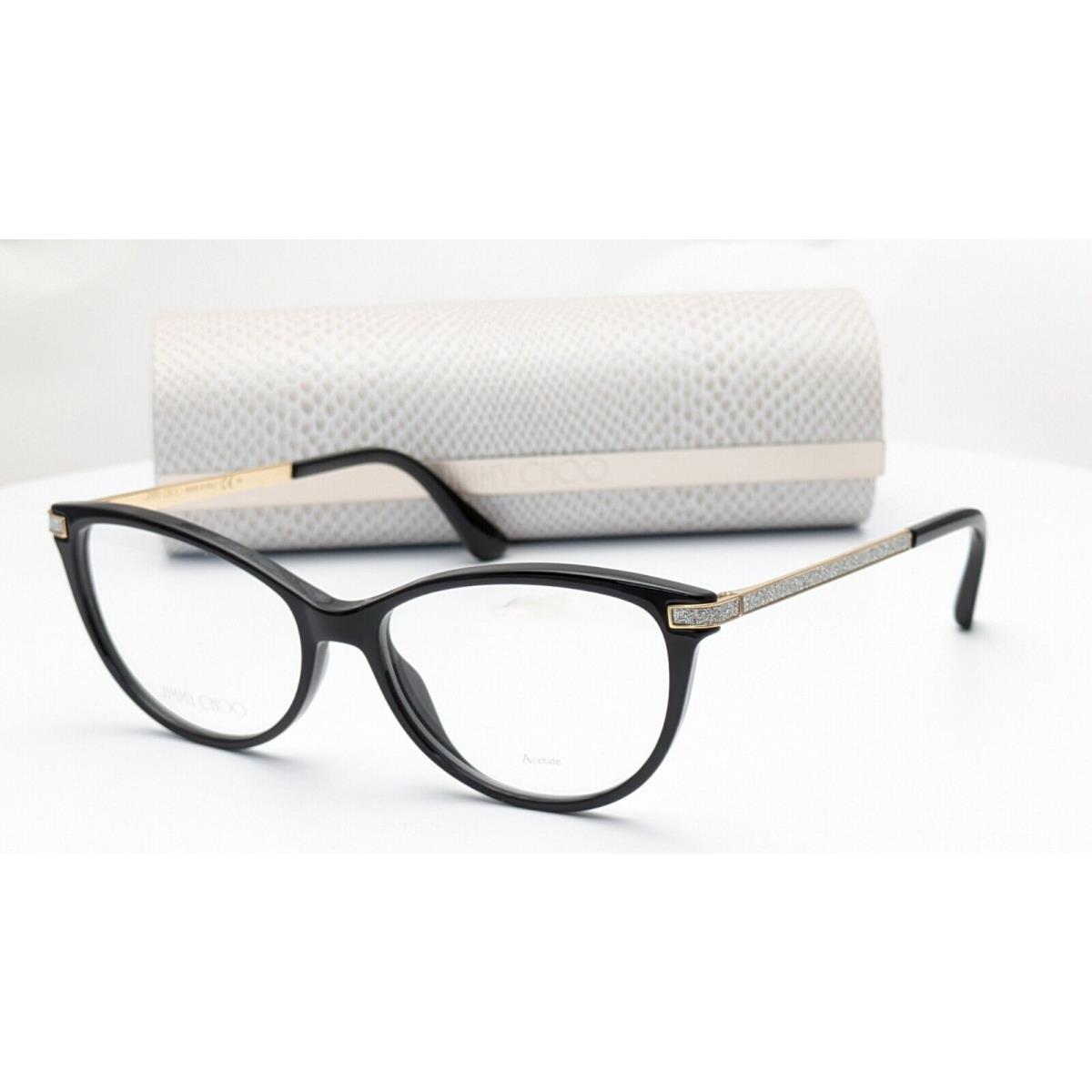 Jimmy Choo JC352 807 Black Cat Eye Womens Eyeglasses 54mm