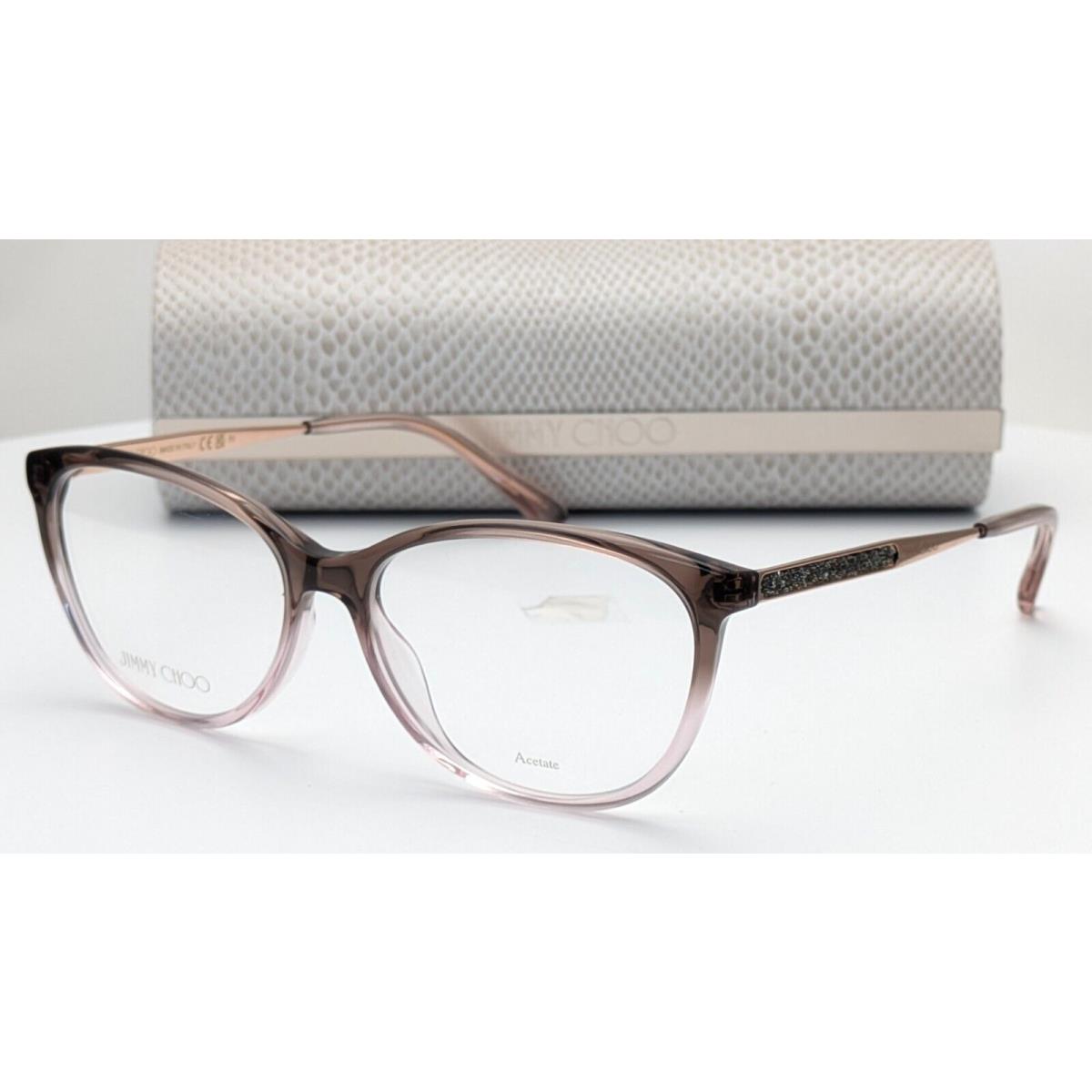 Jimmy Choo JC379 08M Brown Cat Eye Womens Eyeglasses 54mm