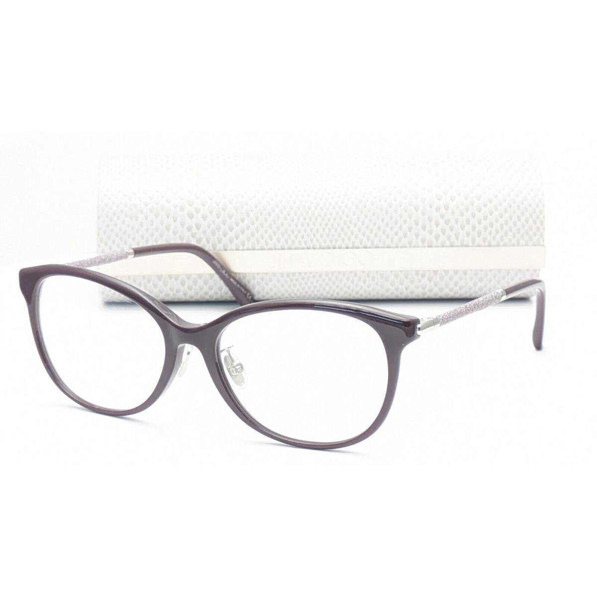 Jimmy Choo JC323/G I2U Palladium Plum Cat Eye Womens Eyeglasses 53mm