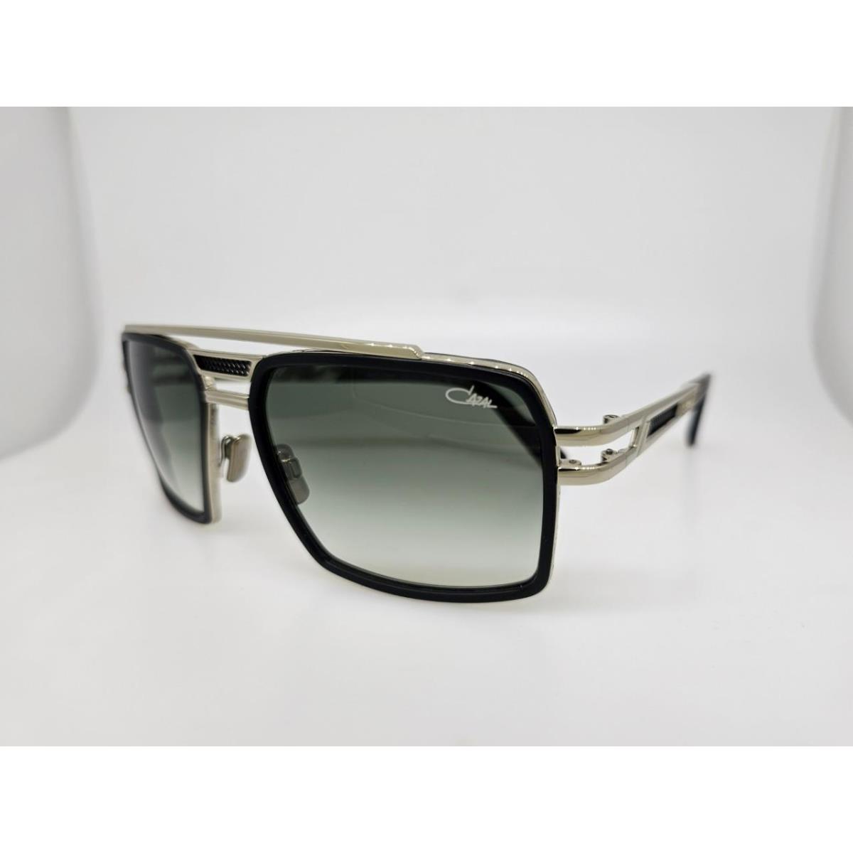 Cazal Sunglasses 6033/3 002 60MM Matte Black Silver Frame with Grey Gradient Len