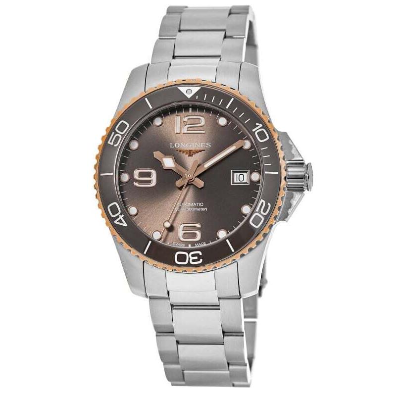 Longines Hydroconquest Automatic Grey Dial Steel Men`s Watch L3.780.3.78.6