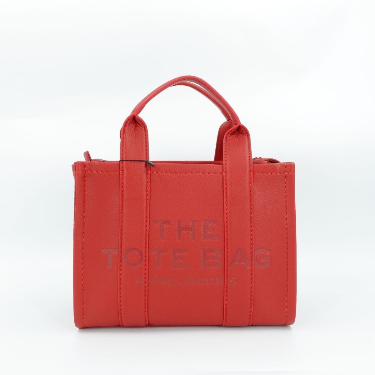 Marc Jacobs Women`s The Small Tote Leather Bag Red OS