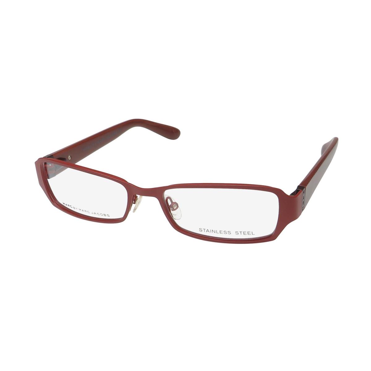 Marc Jacobs 539 Eyeglass Frame/glasses Adjustable Nosepads Designer Eyewear Rare Burgundy