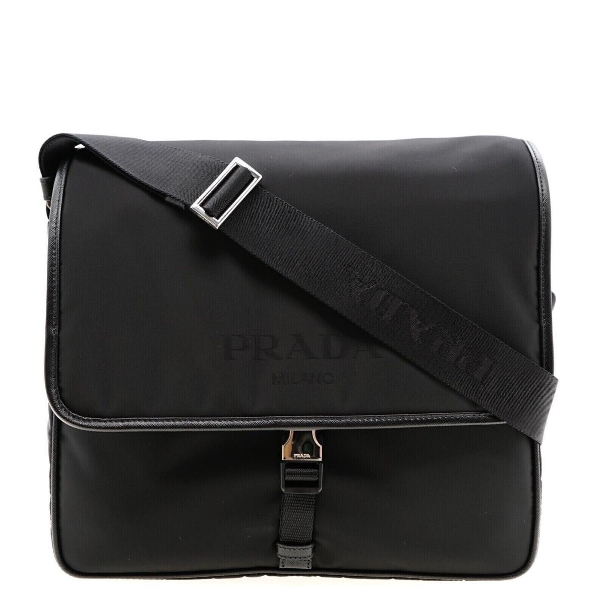 Prada Shoulder Bag Black Nylon Messenger 2VD166