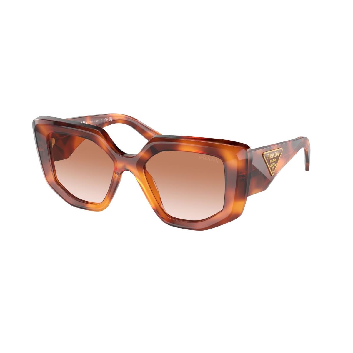 Prada PR 14ZS 18R70E Cognac Tortoise Brown Gradient 50 mm Women`s Sunglasses