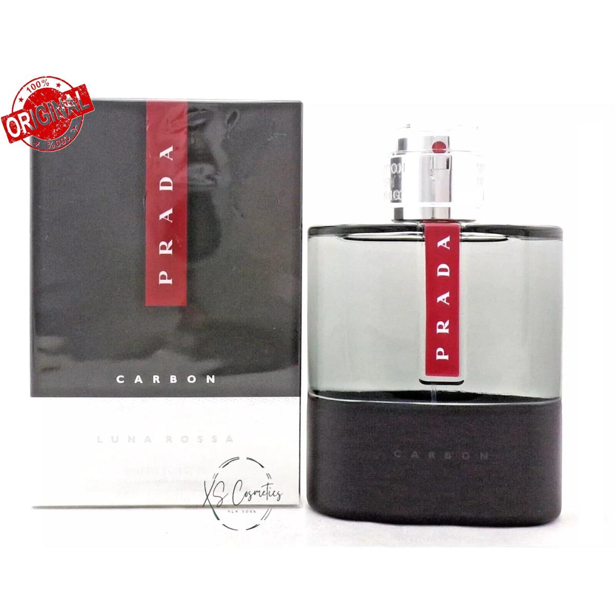 Prada Luna Rossa Carbon 5.0 oz Eau de Toilette Spray For Men -new