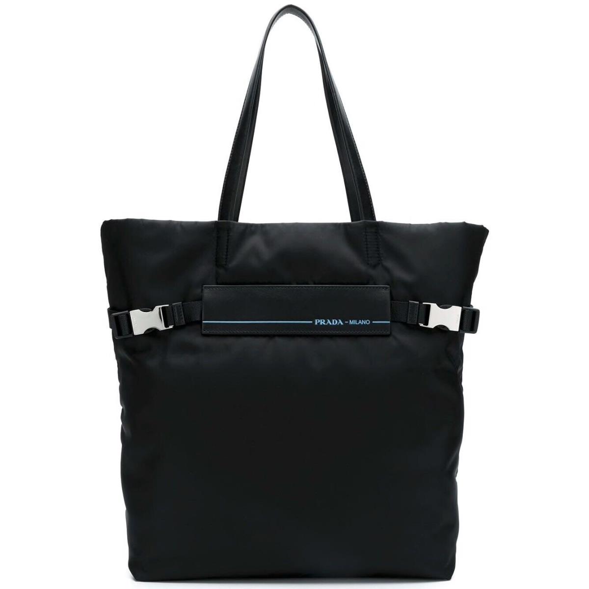 Prada Tote Black Nylon/leather